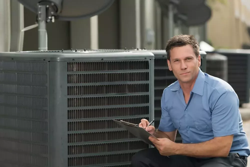 TopCare-HVAC-employee-completed-new-air-condition-installation